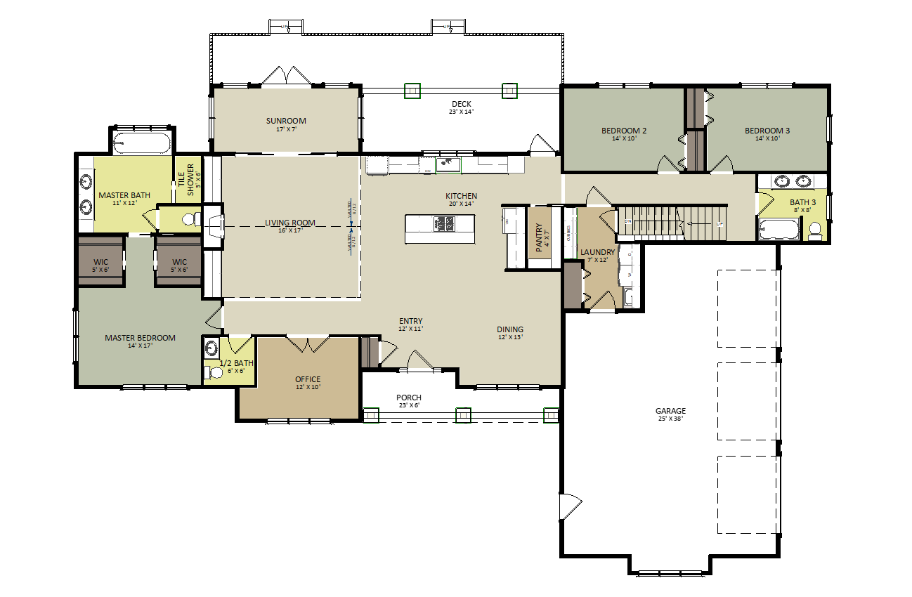 Mineral Point First Floor Floor Plan